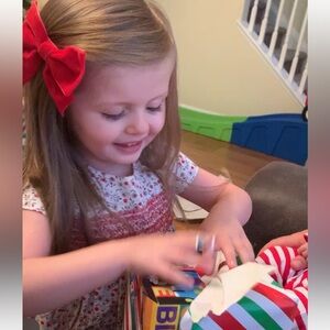 Edgehill Collection Red and White Floral Baby Dress